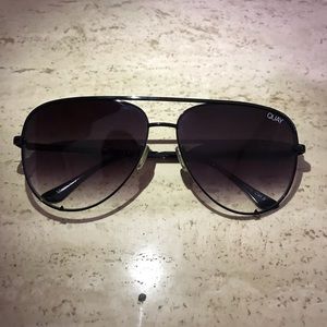 Quay x Desi high key black fade sunglasses